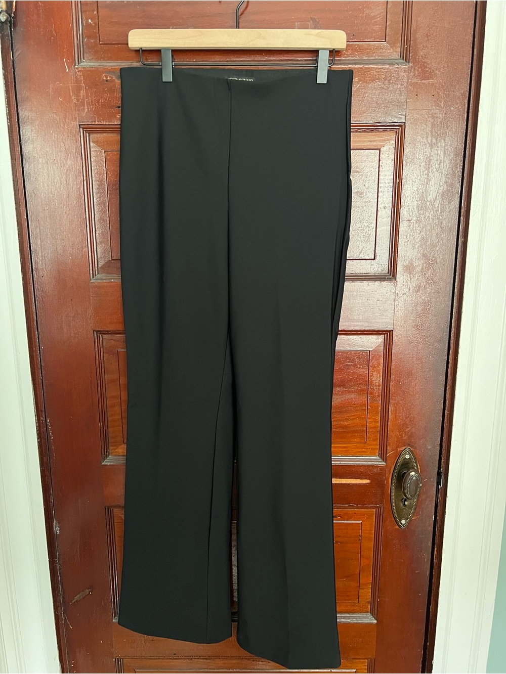 Christian Siriano Black High-Rise Wide-Leg Trousers